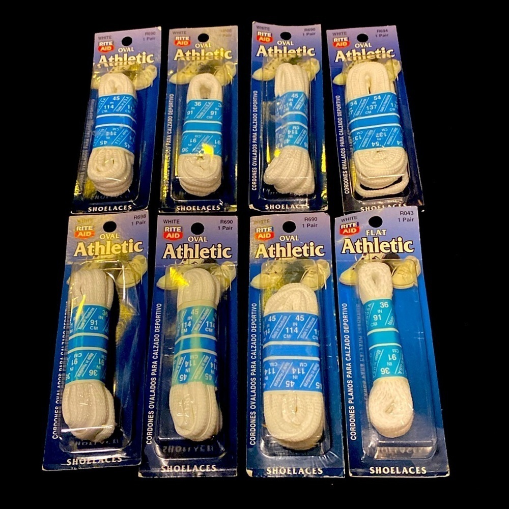 3/$20   Athletic Oval White Shoe Laces NWT Activewear Shoe Accessories Gorpcore